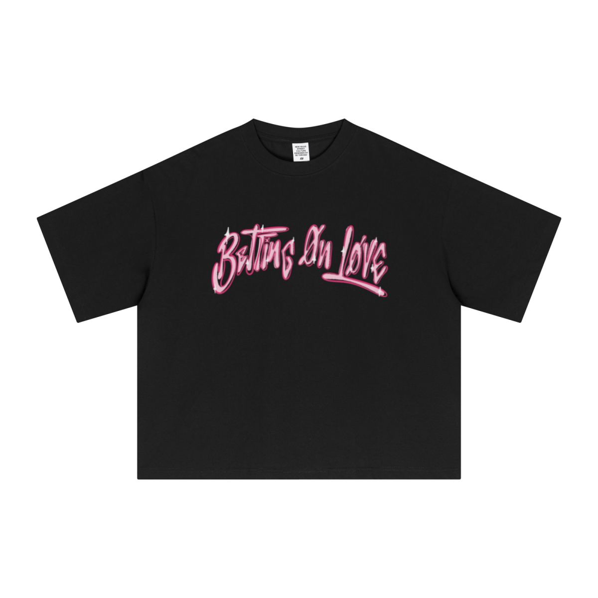 240GSM Men’s Ice-Feel Sorona Boxy-Fit Solid-Color Loose T-shirt Black