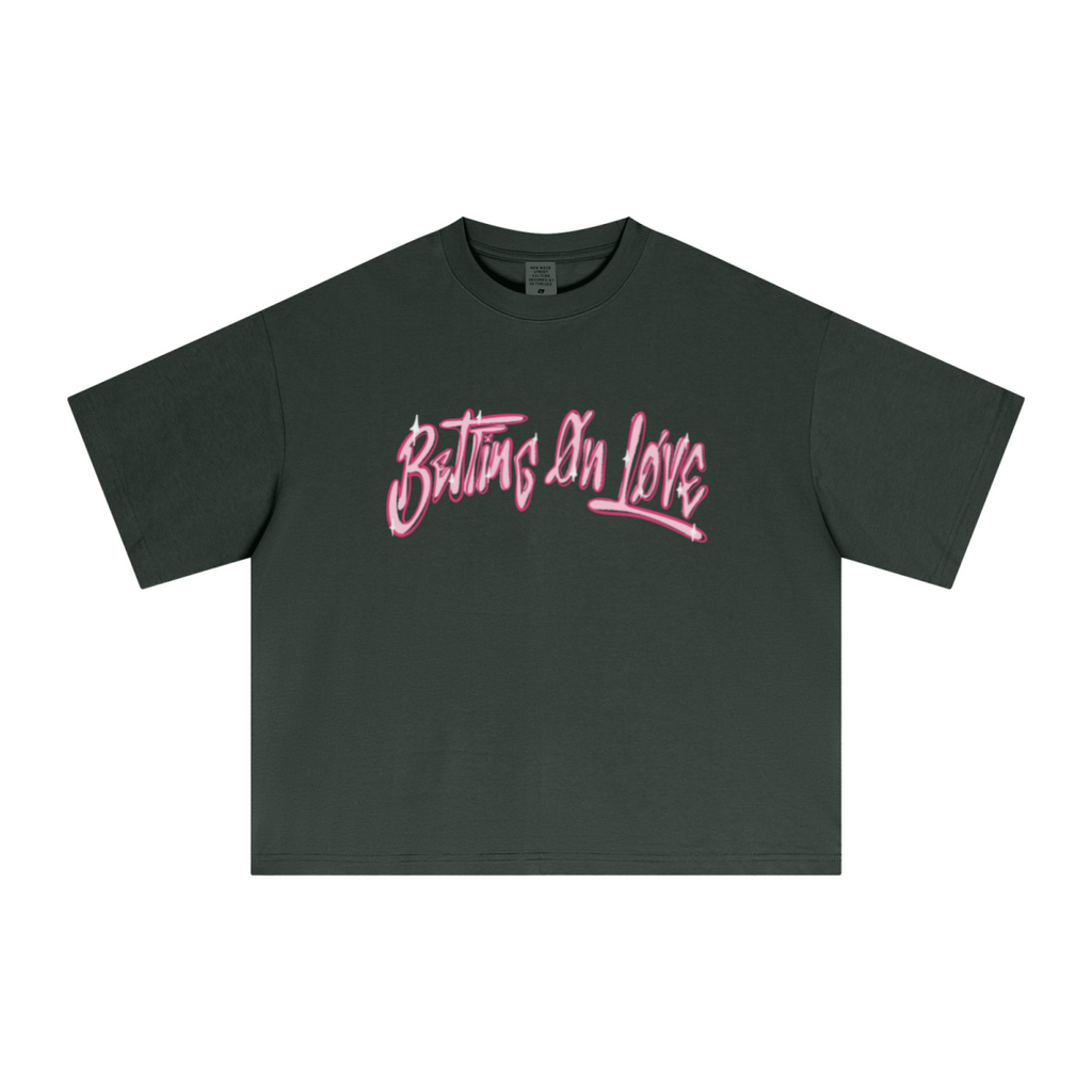 240GSM Men’s Ice-Feel Sorona Boxy-Fit Solid-Color Loose T-shirt Rainforest Green