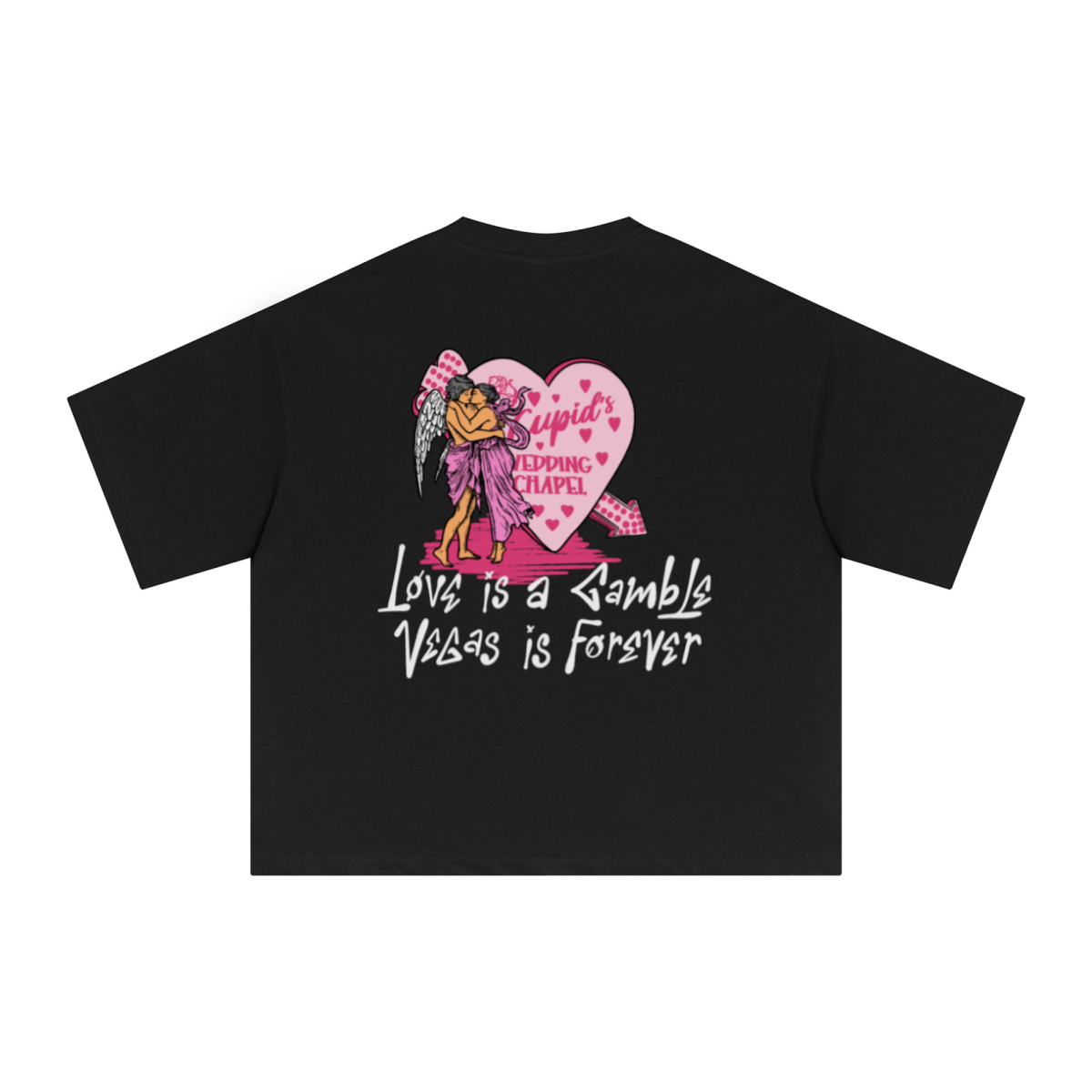 240GSM Men’s Ice-Feel Sorona Boxy-Fit Solid-Color Loose T-shirt Black