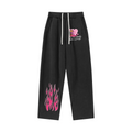 400GSM Men’s Vintage-Wash Scythe-Cut Barrel Pants Vintage Black
